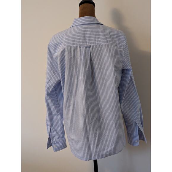 Rails Stina Oxford Blue & White Stripe Button Down Dress Office Shirt Sz M - Picture 5 of 10